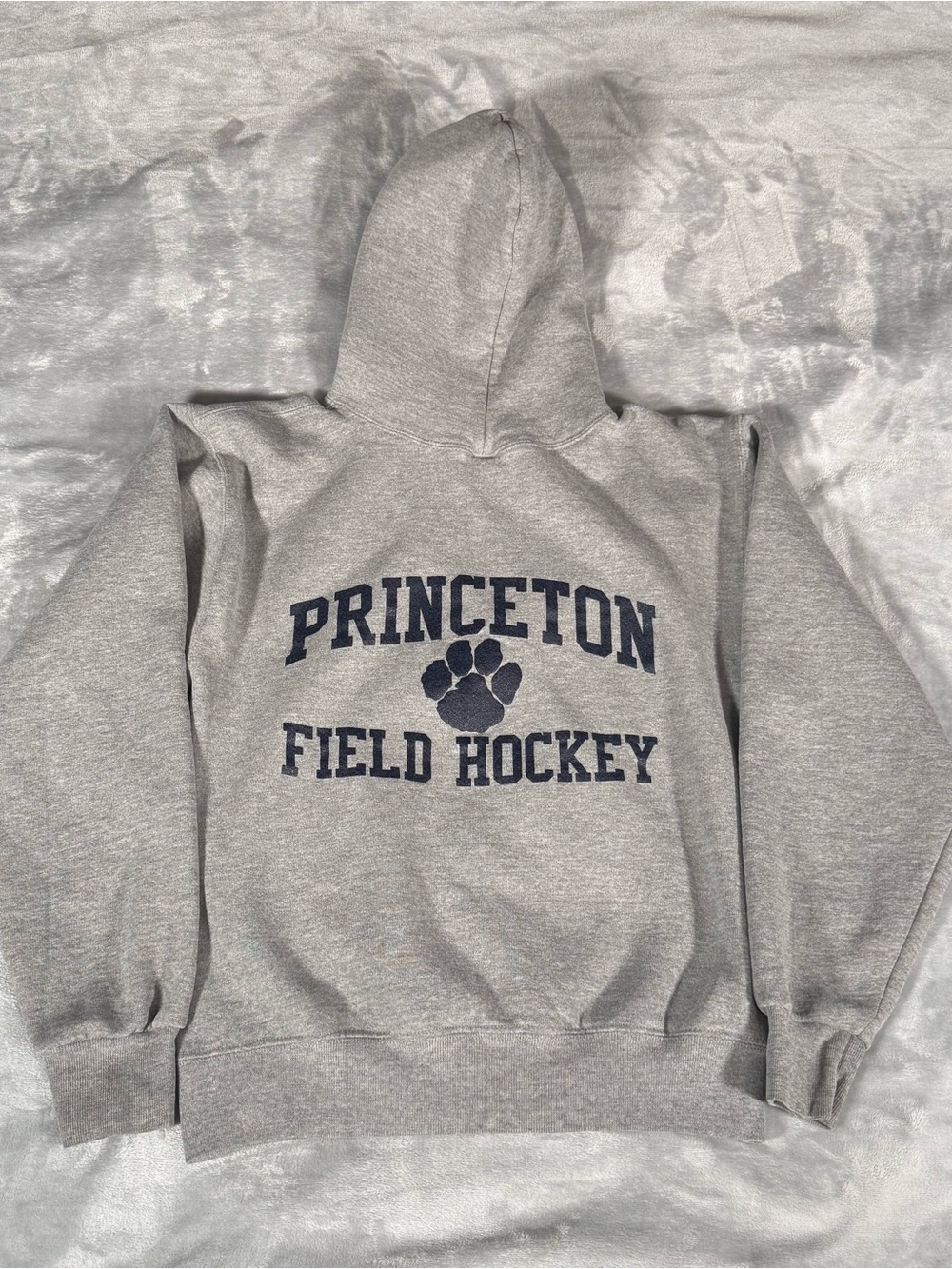 Vintage Russell Athletic Princeton Field Hockey Hoodie Mens S Cropped Fit Y2K